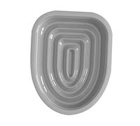 F Fityle Asiento de Entrenamiento para Inodoro para, Kit de Bandeja de Arena, Sistema de Entrenamiento para domésticos con guía de Entrenamiento, Gris Solo Bandeja