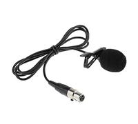 F Fityle Auriculares de Solapa Universal con Cuello de Micrófono para Auriculares con Clip de Cordón - Negro, Negro 3 Pin