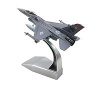 F Fityle Avión de F16C a Escala 1/100, Modelo de exhibición, Herramienta educativa, avión Coleccionable con Soporte de aleación para Escritorio de