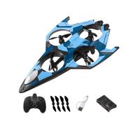 F Fityle Avión RC de Control Remoto, avión Ligero y portátil, Modelo de de, helicóptero para niños, Adolescentes, Principiantes, Adultos, Regalos, Azul