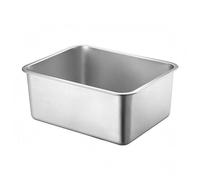 F Fityle Bandeja de Acero Inoxidable 304 Rectangular Fuente Metálica Plancha Bordes Reforzados para Servir y Organizar Alimentos y Objetos Adecuada para Comedor Bufé Cocina, 70x50x20cm