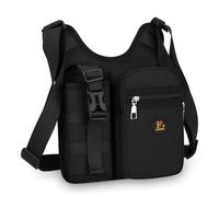 F Fityle Bandolera Bolso Hombro Cartera Mensajero con Estructura Rectangular y Limpio Bolsillo Frontal con Cremallera Correa Ancha Cómoda Material Oxford y