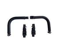 F Fityle Barra de soporte Universal para cochecito con mango, funda de cuero PU, barra frontal para cochecito de bebé, reposabrazos para pieza de repuesto para