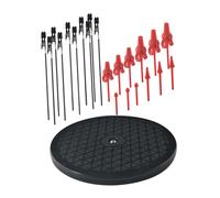 F Fityle Base para Soporte de Pintura a Escala, Soporte Giratorio de 360 Grados con Pinzas de, Juego de Aerógrafo, Pulverizador, Piezas para Modeli