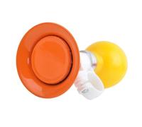 F Fityle Bocina de Bicicleta para niños, bocina de compresión, Accesorios para Bicicleta, Trompeta de Sonido Fuerte y nítido, portátil para Manillar de 22 mm, Naranja