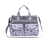 F Fityle Bolsa de pañales, Bolsa de Mano, cambiadora para bebé, Almacenamiento de artículos Esenciales para recién Nacidos, Gran Capacidad, Impermeable, Gray L