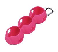 F Fityle Bolsa de Regalo Ligera con Gancho para Pelotas de Golf, Ideal para Practicar, Hacer Ejercicio y competir, Rosa Roja