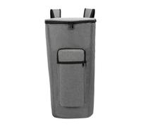 F Fityle Bolsa para djembé, funda para tambor africano, accesorio para instrumento musical, resistente al polvo, cómoda, con cremallera, bolsillo y asa, 12inch Gray