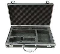 F Fityle Bolsa para micrófono Interior de espuma EVA, carcasa dura para micrófono, Estuche de transporte para estudios, resistente a impactos, estuche de, negro