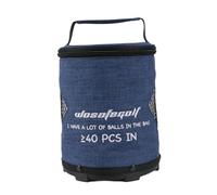 F Fityle Bolsa para Pelotas de Golf, Bolsa de Almacenamiento para Pelotas de Golf, Portador de Almacenamiento portátil, Estuche de Regalo para Golfista, Azul Medio