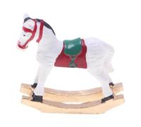 F Fityle Caballo Mecedor de Casa de Muñecas, Accesorio, Accesorios Decorativos Coleccionables