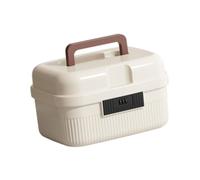 F Fityle Caja de Almacenamiento con de Combinación, Caja de para Oficina, Coche, Guardar, Hogar, Dormitorio, Blanco