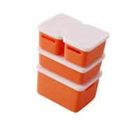 F Fityle Caja de Almacenamiento para casa de muñecas, 4 Unidades, Escala 1/12, colección de dioramas, Suministros para escenografía, decoración para casa de, Naranja