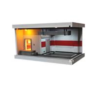 F Fityle Caja de Almacenamiento para exhibición de Coches Modelo 1/64, para estacionamiento, micropaisaje, decoración, Regalo Coleccionable, Organizador de, Rojo
