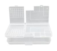 F Fityle Caja de Almacenamiento Transparente para Componentes Electrónicos, Compartimentos Ligeros, Kit Surtido de Piezas Pequeñas, Style B