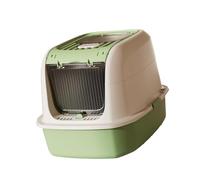 F Fityle Caja de para Gatos, Bandeja de Desmontable, Resistente, antisalpicaduras, Inodoro para Gatos pequeños y hámsteres, Verde