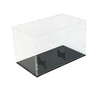 F Fityle Caja de visualización de Bola de Rugby acrílico 31.8x18x19cm para Deportes coleccionables multipropósito de Recuerdos con Estilo Transparente, Style B