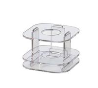 F Fityle Caja Exhibición con Soporte Escalonado Antipolvo Caja Almacenamiento con Protección Polvo Transparente para Coleccionistas, Escritorio, 40MM