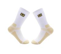 F Fityle Calcetines Suaves para Patinaje sobre Hielo, Ideales para niños y jóvenes. Calcetines Deportivos elásticos, M, Gris