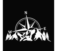 F Fityle Calcomanía Impermeable para capó, decoración, fácil instalación, para Autocaravana, SUV, Panel de Carga, S White