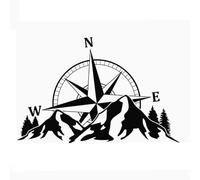 F Fityle Calcomanía Impermeable para capó, decoración, fácil instalación, para Autocaravana, SUV, Panel de Carga, S Black