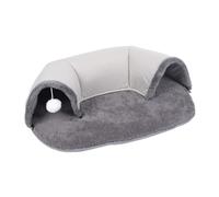 F Fityle Cama 2 en 1 para Gatos de Interior, Lavable, 65x49x17cm, para Gatitos, Cachorros, Felpa, cómoda con Pelota, casa para Gatos, Ejercicio Divertido