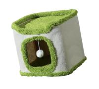 F Fityle Cama Cueva para Gatos, Cama Cubierta, Protector de Muebles con Cubo de Bolas, condominios, para Gatos para múltiples Mascotas pequeñas, Una Sola Capa