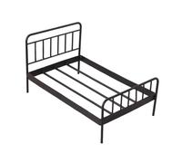 F Fityle Cama de casa de muñecas a Escala 1/12, Muebles en Miniatura de Metal, decoración para Juegos de rol, Accesorios para Diorama