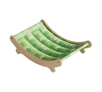 F Fityle Cama refrescante para Gatos, Hamaca, Mueble para Mascotas, sofá Elevado, cómodo de Madera, Cama para Gatos fácil de Montar para Cachorros de, Verde, 49 X 31.5 X 13 Cm