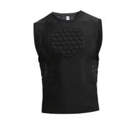 F Fityle Camisa de compresión Acolchada para Hombre Protector de Costilla de la Costilla aliviable Chaleco de compresión de Equipo de protección para Rugby de, M