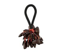 F Fityle Campana de mano con forma de cáscara de nuez, campanillas de viento artesanales creativas, regalos, para nueces, campana de mano con forma de, D