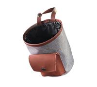 F Fityle CAR Trash Can Bask Bin Universal Accessories Auto Auto Fácil de instalar Bolsa de almacenamiento de organizador plegable para Sedan de camiones de, Gris