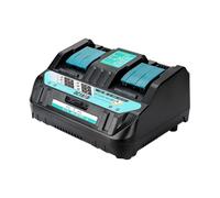 F Fityle Cargador de baterías DC18RD, profesional, de rendimiento, accesorio para herramientas eléctricas de 2 puertos para 14,4-18 V BL1815N BL1820B