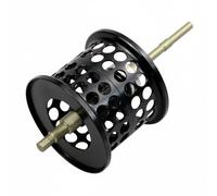 F Fityle Carrete de Pesca con Bobina Micro Spool Ligero Patrón Ventilado y Eje de Aleación de Aluminio Adecuado para Lanzamientos Cortos Pesca en Agua Pesca Durante, Negro