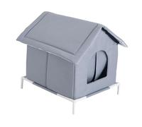 F Fityle Casa para Gatos al Libre, Base elevada, Resistente al Viento, Refugio para Gatos Salvajes, Resistente a Intemperie, para el Invierno, Patio, M