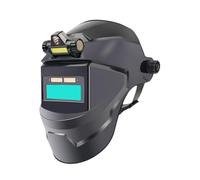 F Fityle Casco de soldadura y capucha ligera para soldar Protección para ojos y rostro Gran Máscara de soldador fría Oscurecimiento automático para