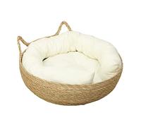 F Fityle Cat Scratcher Lounge Cat Bed Basket Colchón Resistente al Desgaste Perrera Redonda Casa de Verano Universal Nido de Cama para Dormir para Gatos de, 40cmx14cm