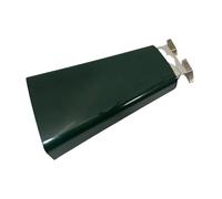 F Fityle Cencerro de percusión manual, campana de animación, cencerros ligeros, generador de ruido, cencerro musical para batería, deportivos, bodas, Verde