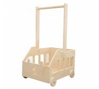 F Fityle Cesta de Almacenamiento para Niños Carro Organizador Juguetero Baúl Contenedor con Ruedas Suaves y Diseño Seguro para Ordenar Bloques y Cuentos
