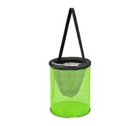F Fityle Cesta de Pesca Flotante, Plegable, Bolsa para cebos de Pesca, multifunción, práctica, portátil, Red de Nailon, Bolsa para cebos de Pesca de río, 25cm