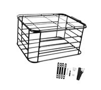 F Fityle Cesta Trasera para Bicicleta, Cesta Carga versátil, Organizador Equipaje Resistente montado en el portaequipajes Trasero, Color Negro, para, Bolsa Sin Forro