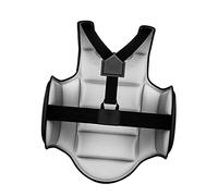 F Fityle Chaleco Protector de Taekwondo, Equipo de de Escudo de Costilla, Escudo Ajustable, Protector de Pecho de Karate para Mujeres, Hombres, niños, Negro M