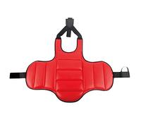 F Fityle Chaleco Protector de Taekwondo, Equipo de de Escudo de Costilla, Escudo Ajustable, Protector de Pecho de Karate para Mujeres, Hombres, niños, Rojo Azul L