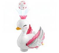 F Fityle Children Educational Juguete Infantil Cisne Eléctrico Musical Movible Luces LED Adecuado para Entretenimiento de Niños Juegos Domésticos Uso en Grupos