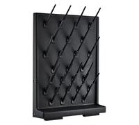 F Fityle Clavijas extraíbles de 4,7x15,7x21,6 pulgadas, soporte de pared multifuncional o accesorio independiente, estante de drenaje para tubos de ensayo, Negro