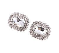 F Fityle Clips de con de Imitación para Mujer, Hebilla Decorativa, Accesorios para de, Adornos para, Joyería D, Blanco