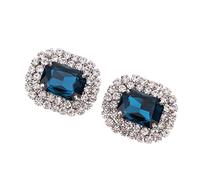 F Fityle Clips de con de Imitación para Mujer, Hebilla Decorativa, Accesorios para de, Adornos para, Joyería D, Azul