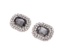 F Fityle Clips de con de Imitación para Mujer, Hebilla Decorativa, Accesorios para de, Adornos para, Joyería D, Gris