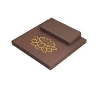 F Fityle Cojín Cuadrado para Suelo, Almohadilla Decorativa Plegable Antideslizante, Almohada para Sentarse en el Suelo, Esterilla de meditación para, MarrÓn