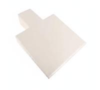 F Fityle Cojín de Soporte Maternidad Almohada Pilates Bloque Espuma Ergonómica Accesorio de Ejercicios Apto para Embarazadas Hogar Actividad Física, Blanco